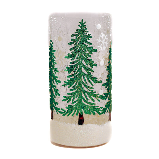 Shimmer Tree - Crackle Glass Pillar