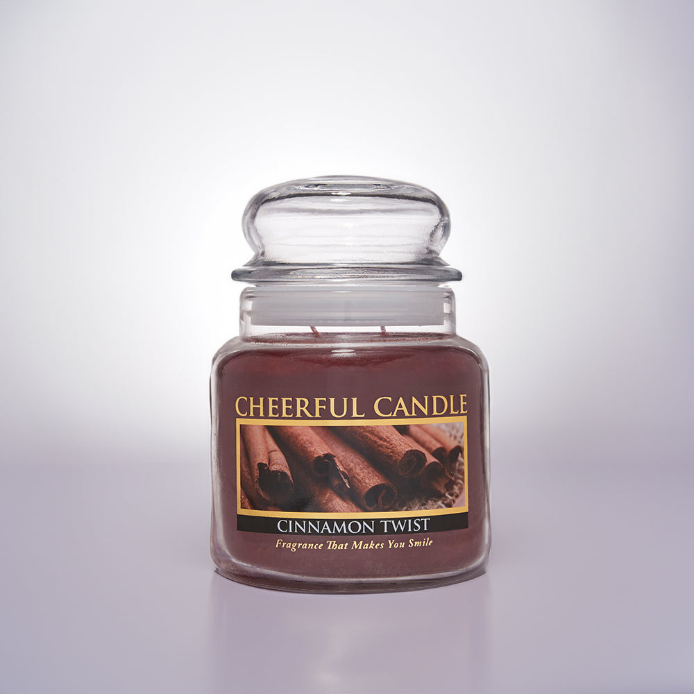 Cinnamon Twist Scented Candle -16 oz, Double Wick, Cheerful Candle