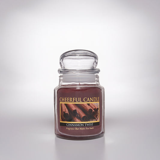 Cinnamon Twist Scented Candle - 6 oz, Single Wick, Cheerful Candle