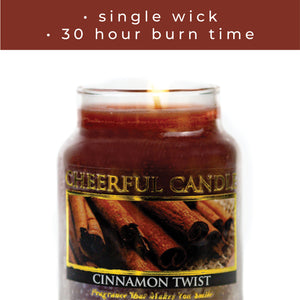 Cinnamon Twist - 6 oz Cheerful Candle