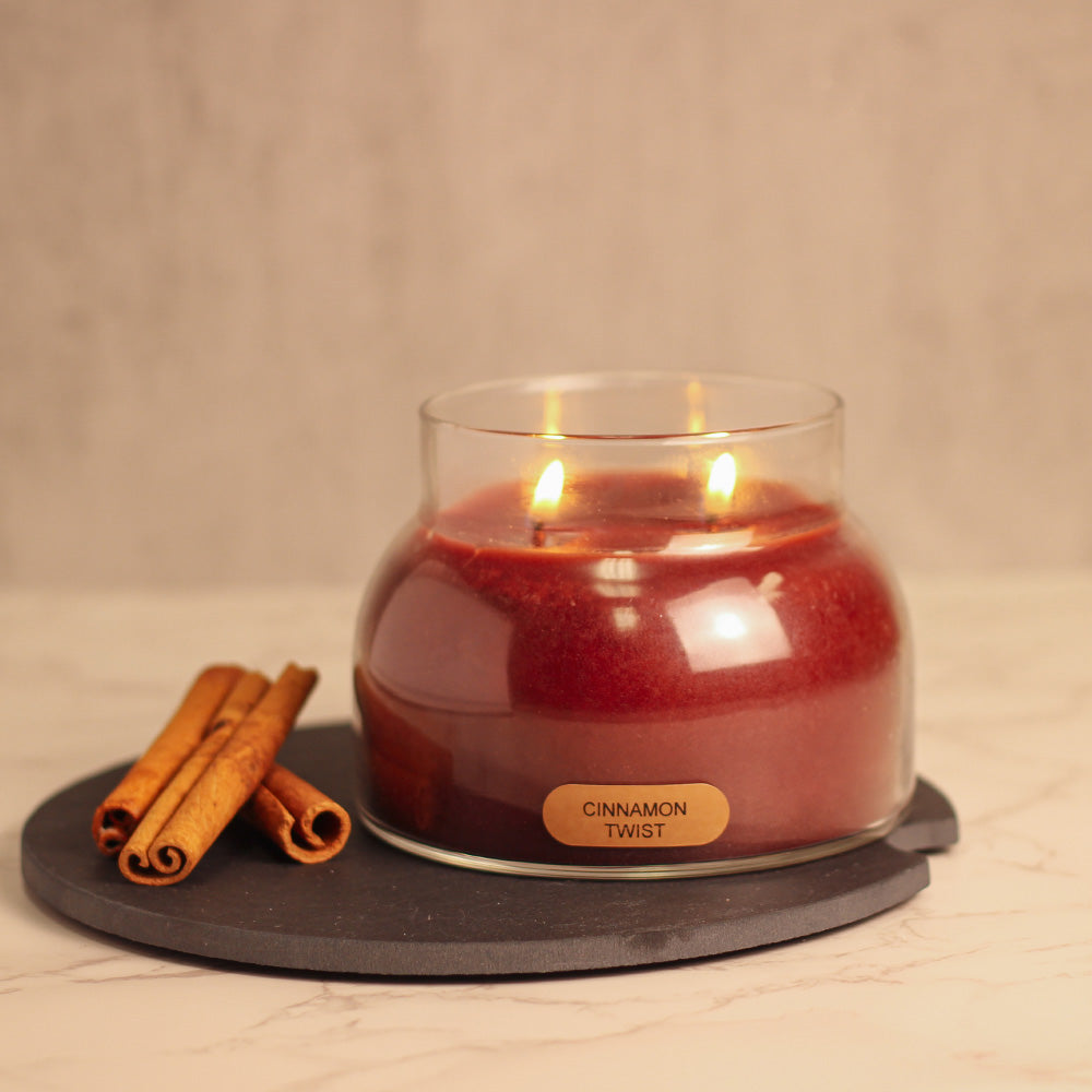 Cinnamon Twist Scented Candle - 22 oz, Double Wick, Mama Jar