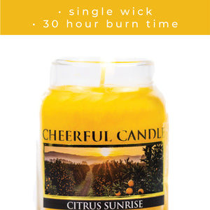 Citrus Sunrise - 6 oz Cheerful Candle