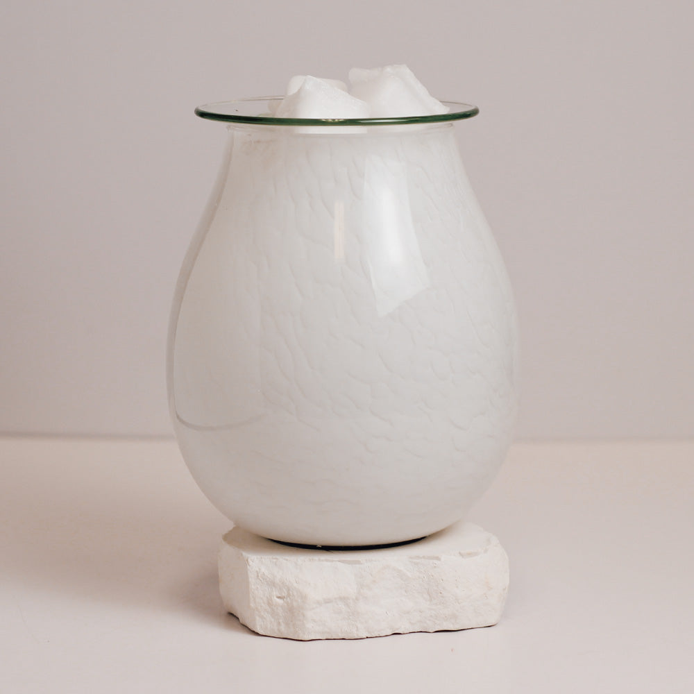 Marble - Glass Tabletop Wax Warmer