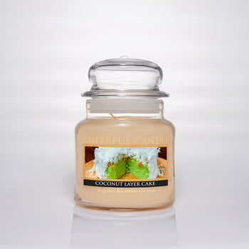Coconut Layer Cake Scented Candle -16 oz, Double Wick, Cheerful Candle