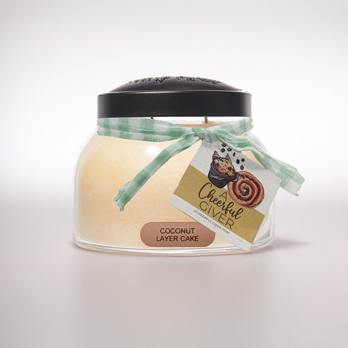 Coconut Layer Cake Scented Candle - 22 oz, Double Wick, Mama Jar