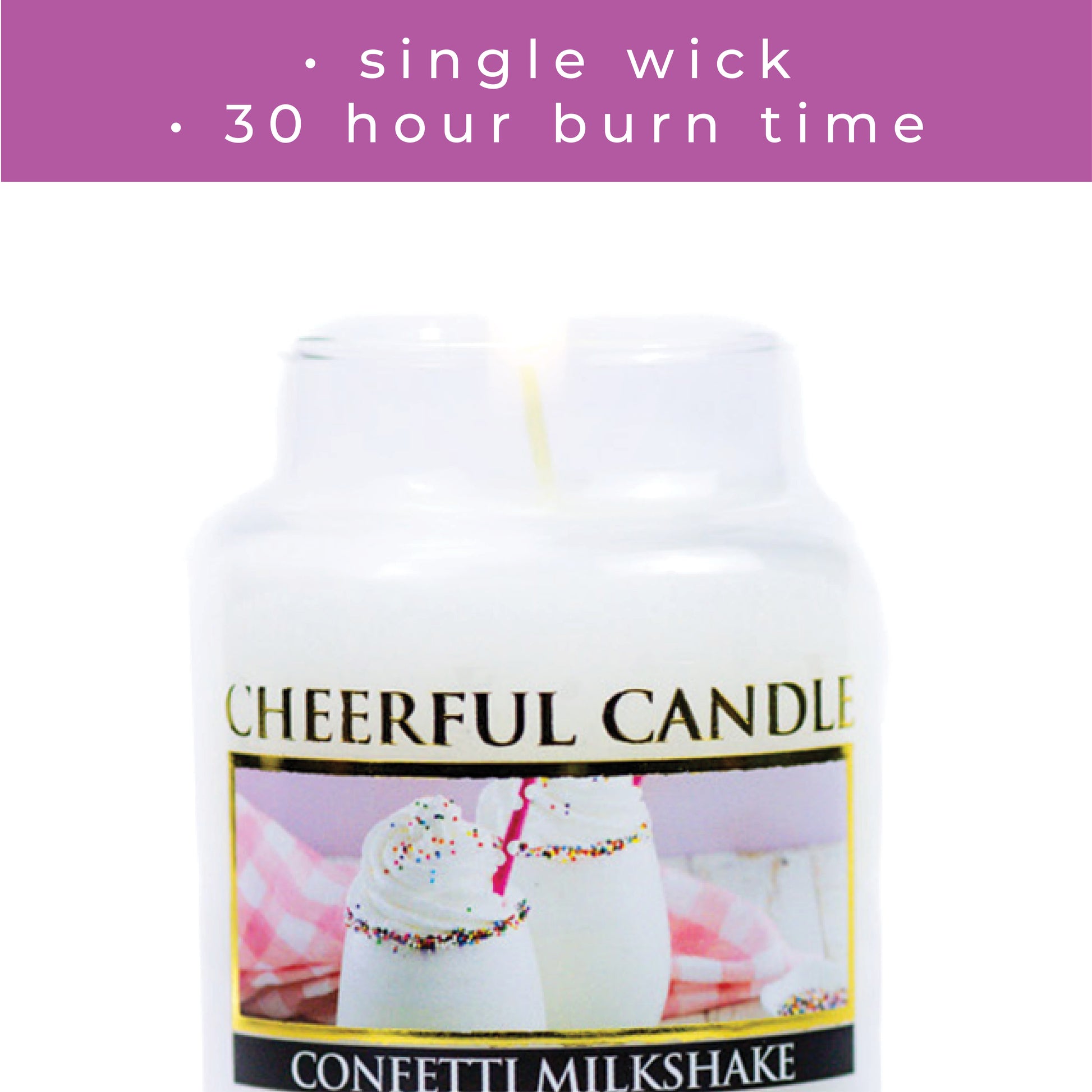 Confetti Milkshake - 6 oz Cheerful Candle - Product Image by A Cheerful Giver