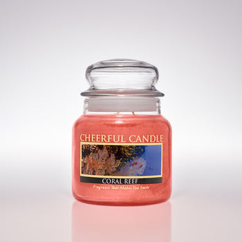 Coral Reef Scented Candle -16 oz, Double Wick, Cheerful Candle