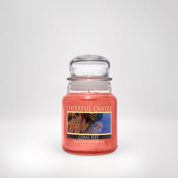 Coral Reef Scented Candle - 6 oz, Single Wick, Cheerful Candle