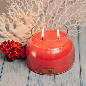 Coral Reef Scented Candle - 22 oz, Double Wick, Mama Jar