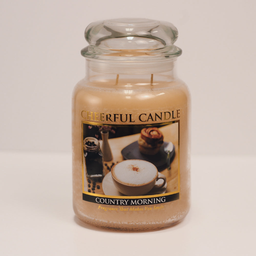 Country Morning Scented Candle -24 oz, Double Wick, Cheerful Candle