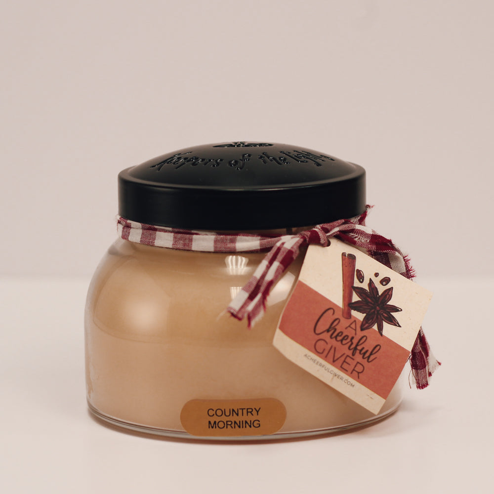 Country Morning Scented Candle - 22 oz, Double Wick, Mama Jar