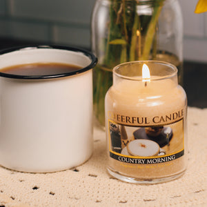 Country Morning Scented Candle - 6 oz, Single Wick, Cheerful Candle