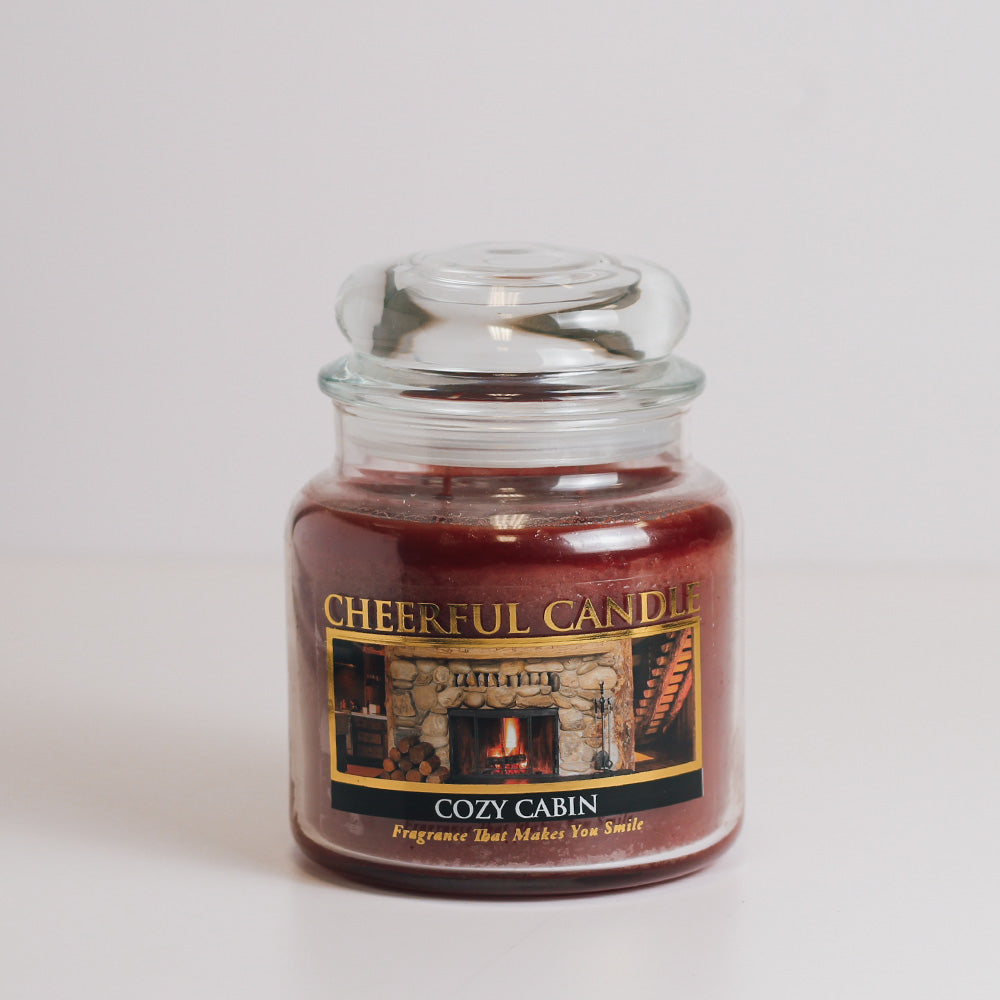 Cozy Cabin - 16 oz Cheerful Candle