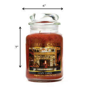 Cozy Cabin - 24 oz Cheerful Candle