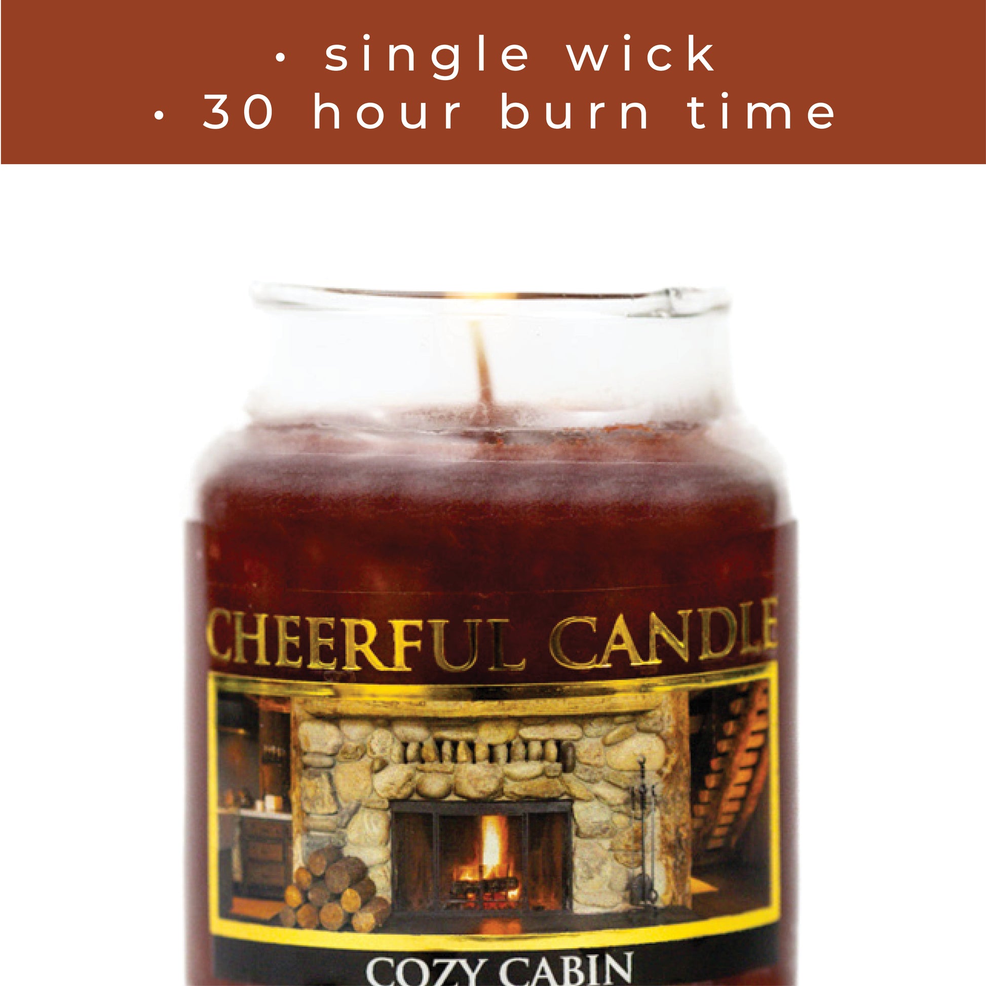 Cozy Cabin - 6 oz Cheerful Candle