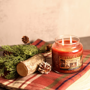 Cozy Cabin - 16 oz Cheerful Candle