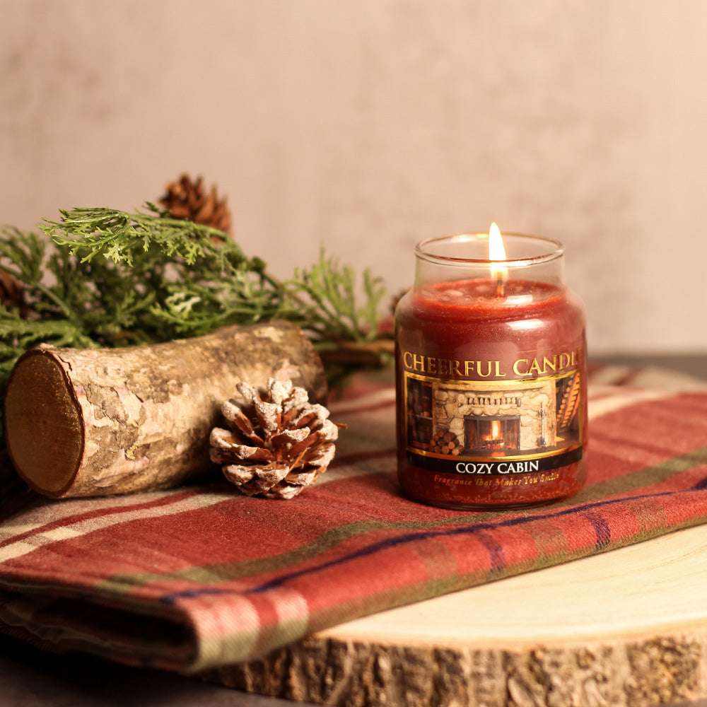 Cozy Cabin - 6 oz Cheerful Candle - Product Image by A Cheerful Giver