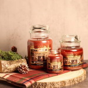 Cozy Cabin - 24 oz Cheerful Candle