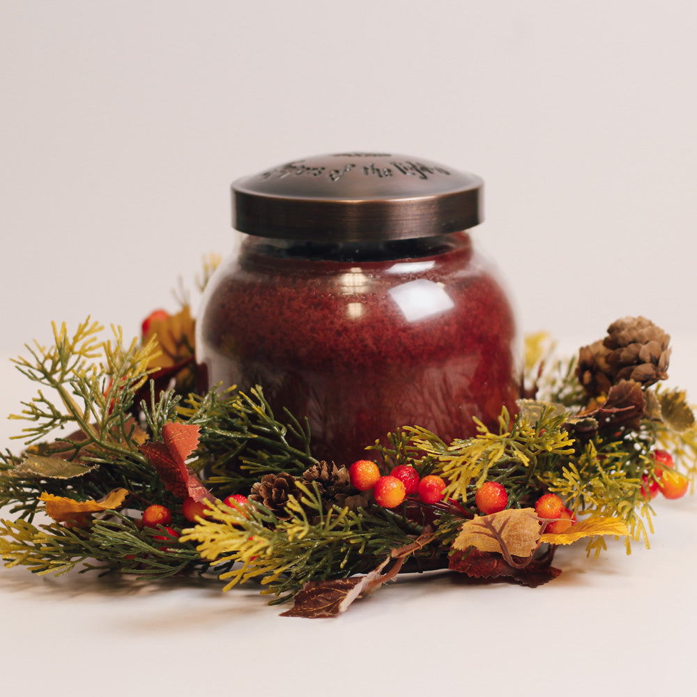 Berry Maple Pinecone - Candle Ring