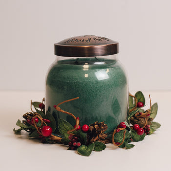 Winter Berry Pine - Candle Ring