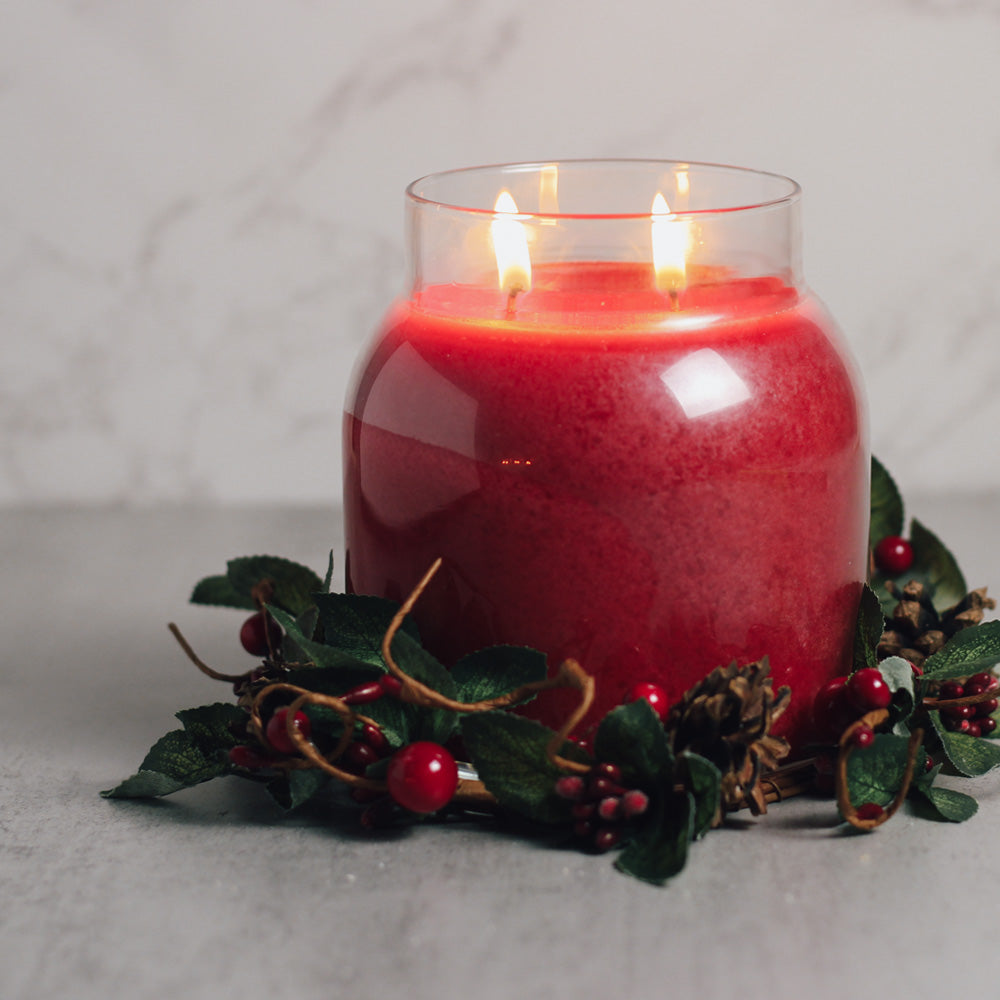 Winter Berry Pine - Candle Ring