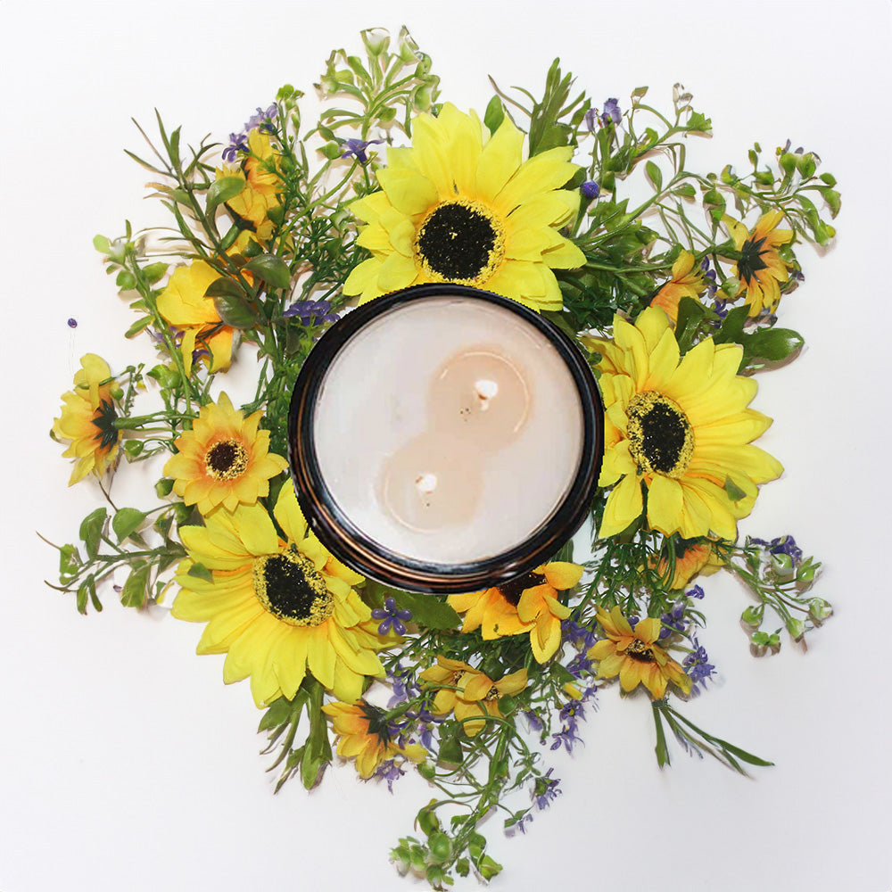 Sunflower deals candle rings