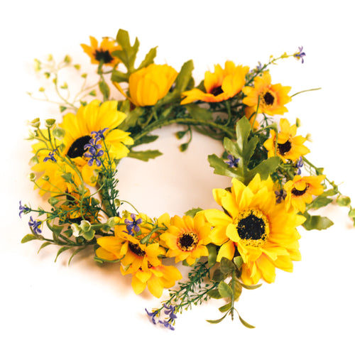 Sunflower Wreath - Candle Ring