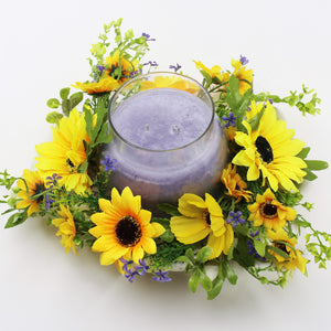 Sunflower Wreath - Candle Ring