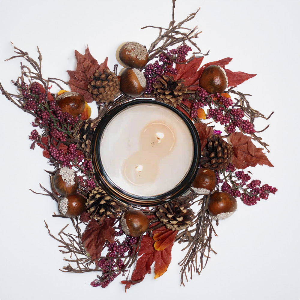 Harvest Acorns & Branches - Candle Ring