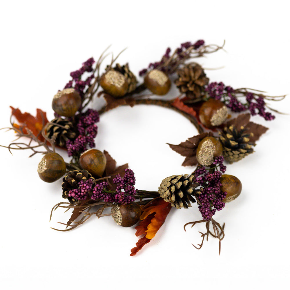 Harvest Acorns & Branches - Candle Ring