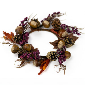 Harvest Acorns & Branches - Candle Ring
