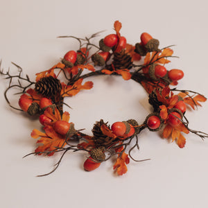 Fallen Leaves & Acorns - Candle Ring