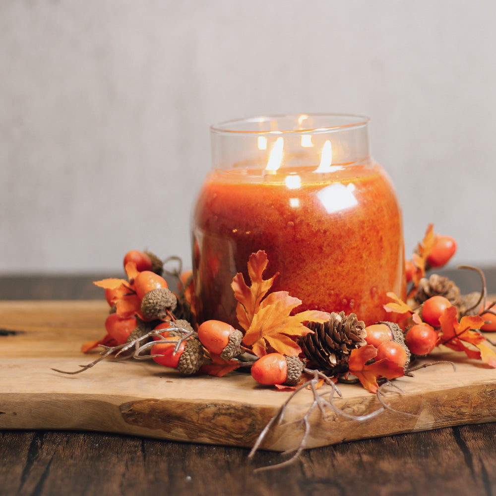 Fallen Leaves & Acorns - Candle Ring