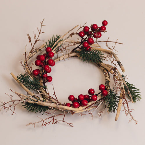 Birch Branch & Berry - Candle Ring