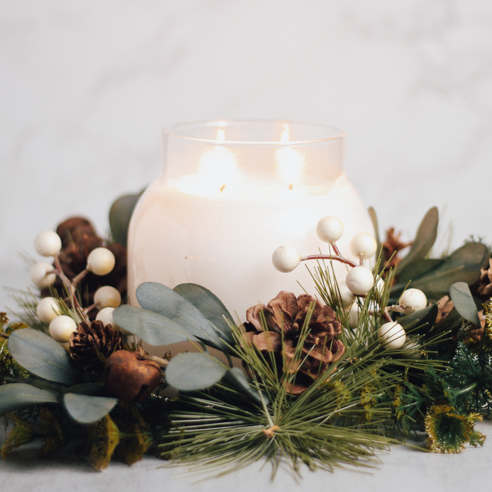 Pearl & Earthy Eucalyptus - Candle Ring