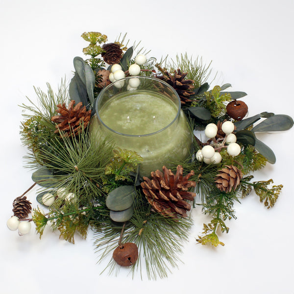 Pearl & Earthy Eucalyptus - Candle Ring