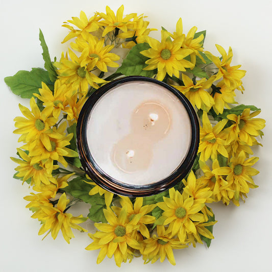 Yellow Daisy - Candle Ring