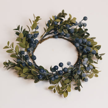 Blueberry Bush - Candle Ring