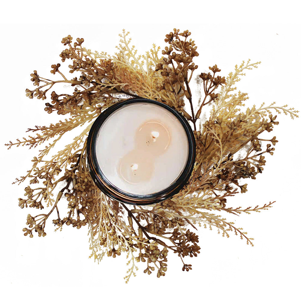 Natural Pampas Grass - Candle Ring