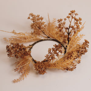 Natural Pampas Grass - Candle Ring