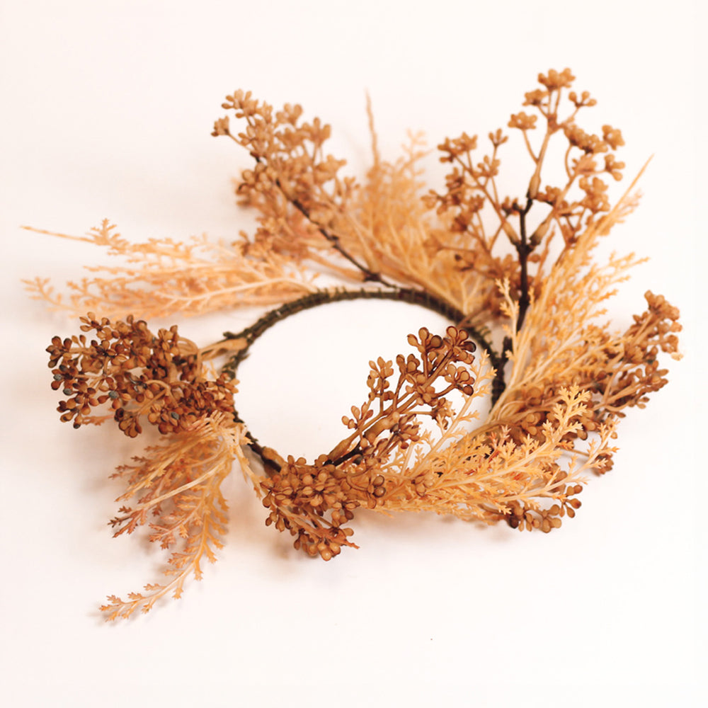 Natural Pampas Grass - Candle Ring