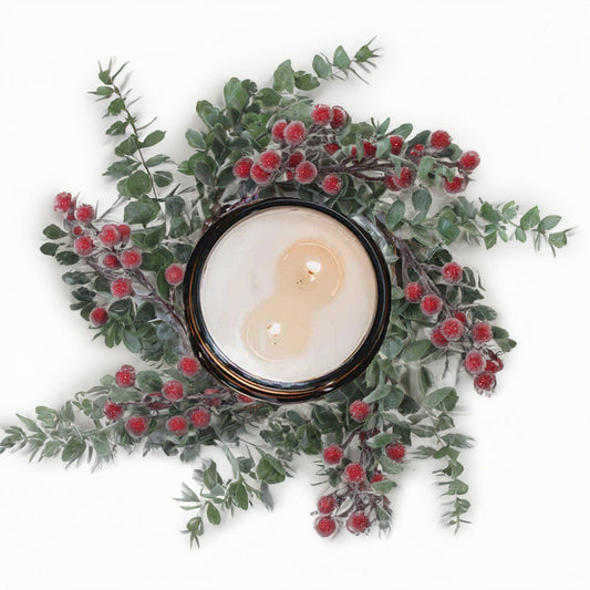 Iced Eucalyptus Berries - Candle Ring