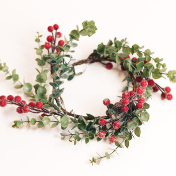 Iced Eucalyptus Berries - Candle Ring