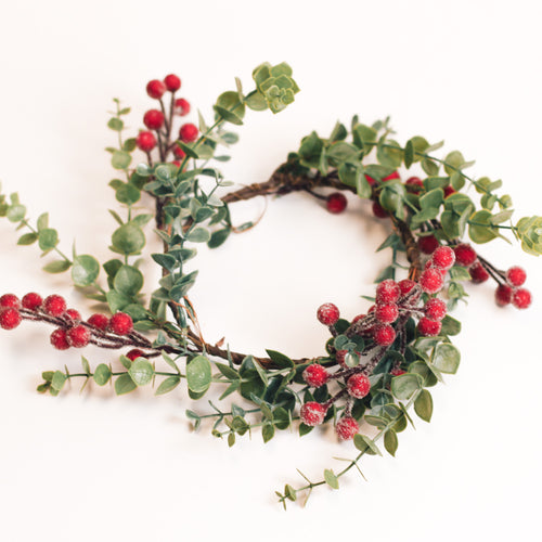 Iced Eucalyptus Berries - Candle Ring