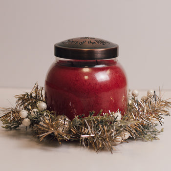 Tinsel Berry & Bells - Candle Ring