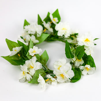 White Camellia Buds - Candle Ring