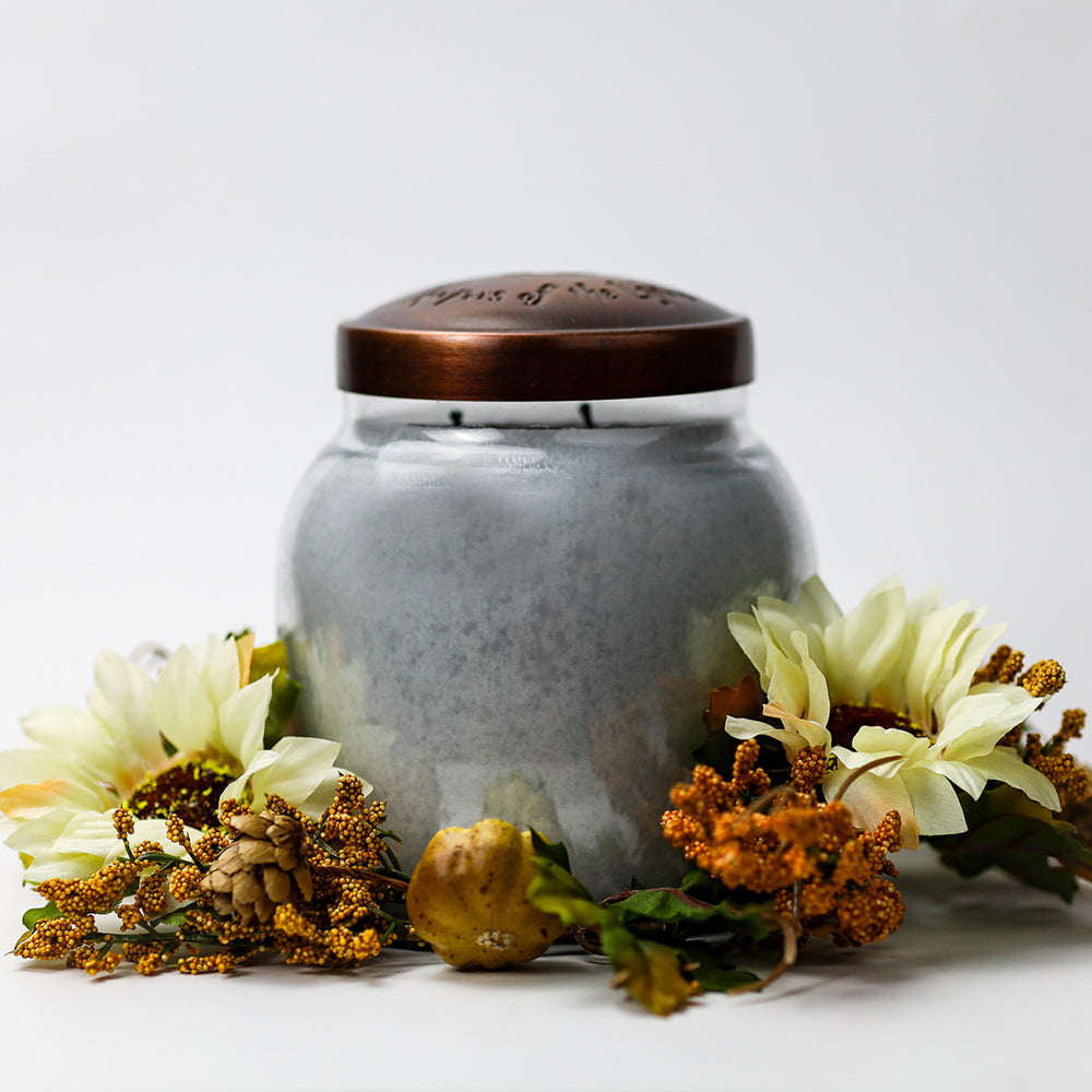 White Sunflower & Pumpkin - Candle Ring