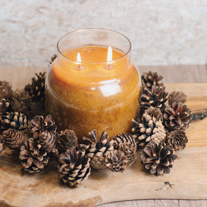 Seasonal Pinecones - Candle Ring