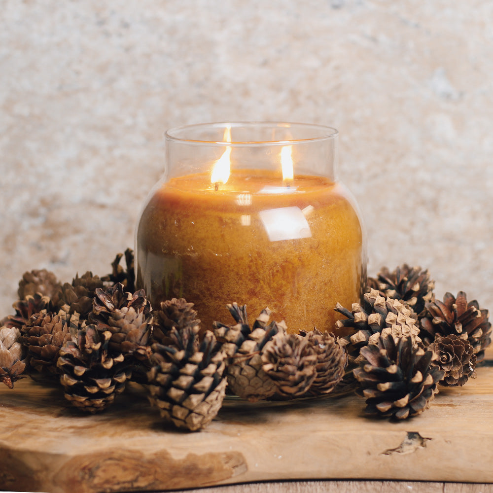 Seasonal Pinecones - Candle Ring