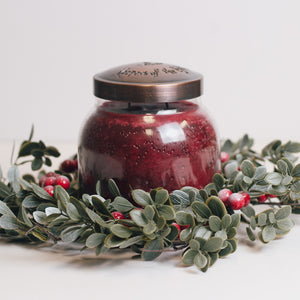 Frozen Cranberry Wreath - Candle Ring